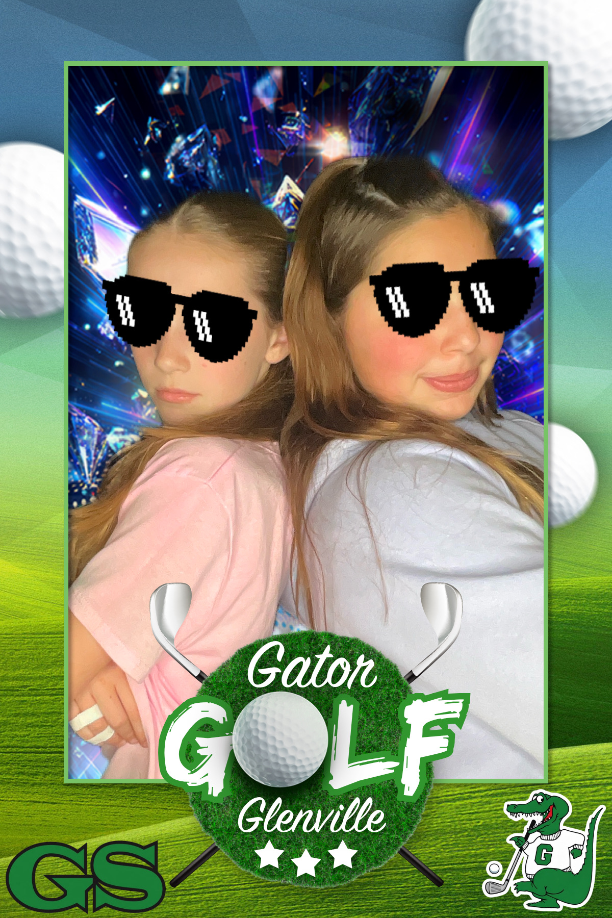 Sweet 16 photo booth rental in Stamford CT with custom overlay